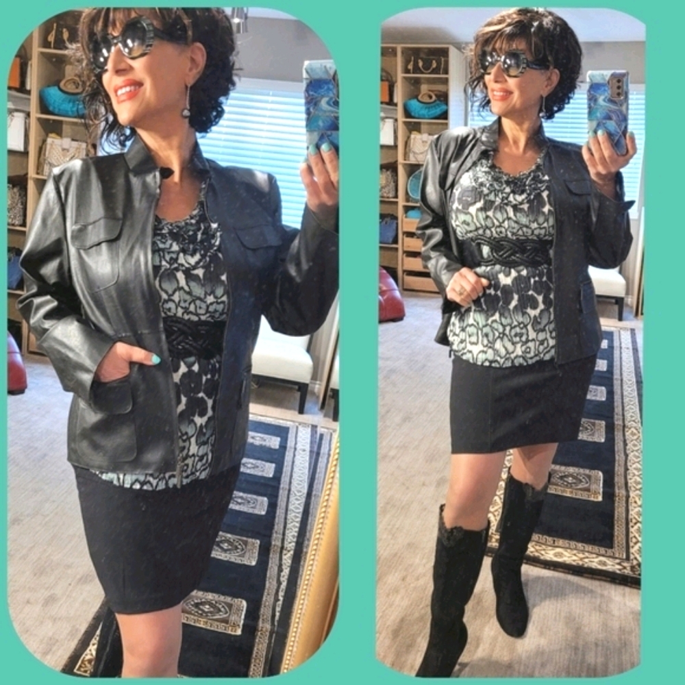 💐Host Pic💐Mac & Jac Petite faux leather jacket